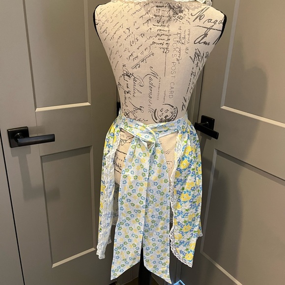 Retro 1950s-Style Floral Kitchen Apron-NWOT - Picture 5 of 11